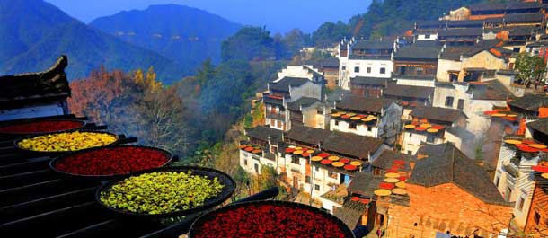 مناظر شتوية ملونة في شرقي الصين
