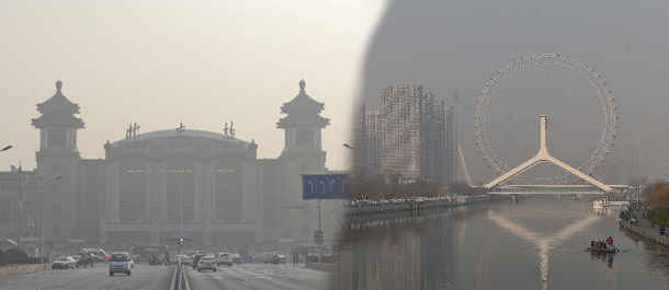 تعطل حركة المرور في شمالي الصين بسبب الضباب الدخاني الكثيف