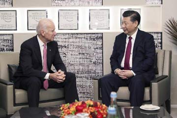 الرئيس الصيني يحث على بذل جهود مشتركة لبناء علاقات صينية-امريكية ممتدة ومستقرة