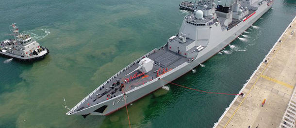 عودة سفن حربية صينية بعد تدريب بحري