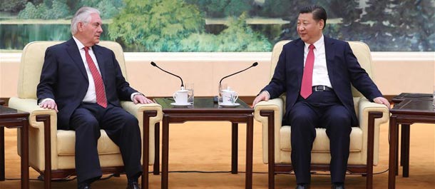 الرئيس الصيني يجتمع مع وزير الخارجية الأمريكي في بكين