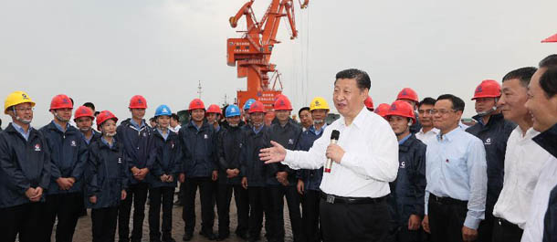 الرئيس الصيني يحث قوانغتشي على لعب دور أكبر في مبادرة الحزام والطريق