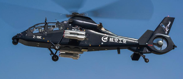 المروحية المسلحة الصينية "زد-19اي" تقوم برحلتها الأولى
