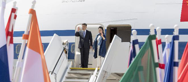 الرئيس الصيني يصل إلى هامبورغ لحضور قمة العشرين