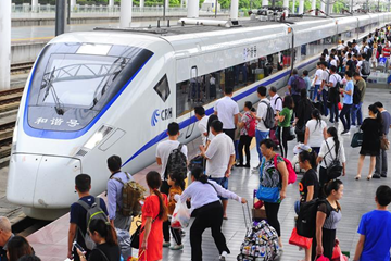 انتهاء موسم ذروة النقل للسكك الحديدية الصينية