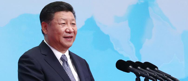 الرئيس الصيني يلقي خطابا في منتدى أعمال بريكس