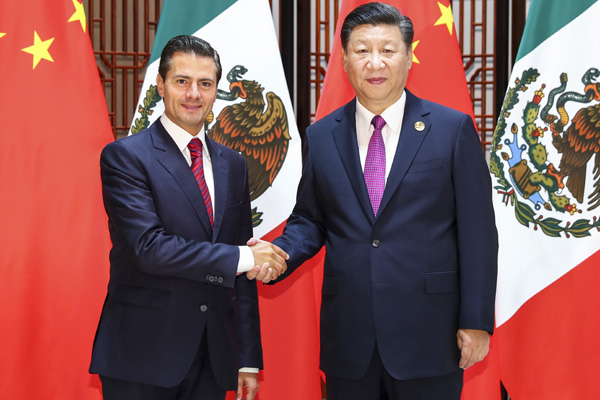 الرئيس شي يؤكد أهمية التعاون التنموي بين الصين والمكسيك