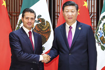 شي يؤكد على التضافر الاستراتيجي بين الصين والمكسيك