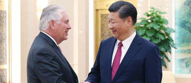 الرئيس الصيني يلتقي وزير الخارجية الأمريكي