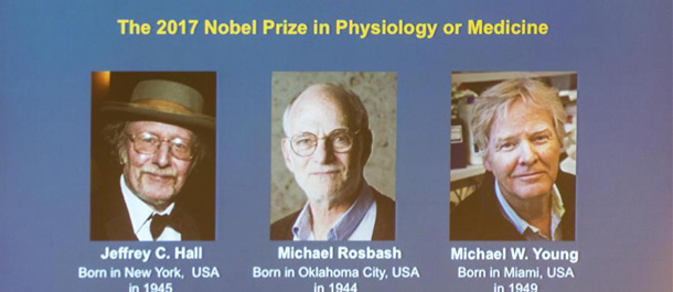 ثلاثة علماء يتشاركون جائزة نوبل في الطب لعام 2017