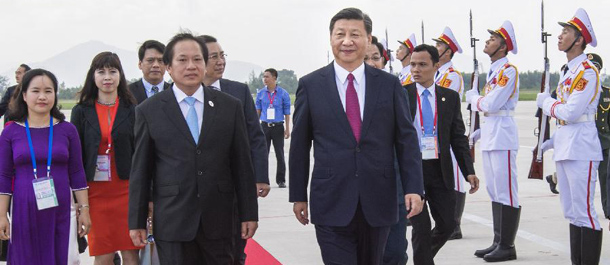 الرئيس الصينى يصل إلى فيتنام لحضور اجتماع أبيك والقيام بزيارة دولة