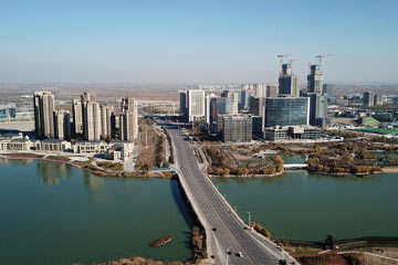 الصور الجوية لمدينة ينتشوان بشمال غربي الصين
