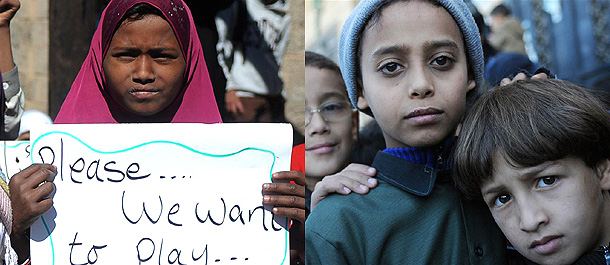 أطفال اليمن يحيون "يوم الأطفال العالمي" بالمطالبة بإنهاء الحرب في بلادهم