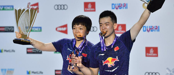 الصين تحقق لقب الزوجي المختلط ضمن بطولة السوبر العالمية للريشة الطائرة بدبي