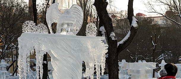 تماثيل جليدية في شمال شرقي الصين
