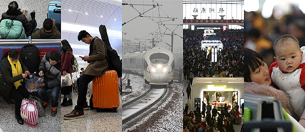 الثلوج الكثيفة تعيق حركة النقل في أجزاء من الصين