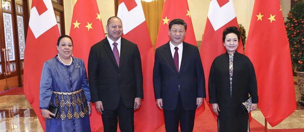 الصين وتونجا تتفقان على تعزيز الشراكة الاستراتيجية