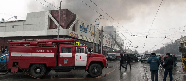 ارتفاع حصيلة قتلى حريق المركز التجاري في روسيا إلى 37