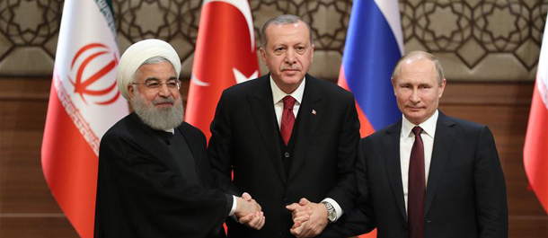 تركيا وإيران وروسيا يدعون إلى وقف إطلاق نار دائم ووحدة الأراضي السورية