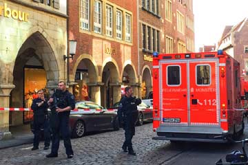 سيارة تصطدم بحشد في مدينة مونستر غرب ألمانيا وسقوط ضحايا