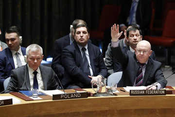 مجلس الأمن الدولي يفشل في تبني مشروع قرار روسي بشأن التحقيق في الهجوم الكيماوي في 
سوريا