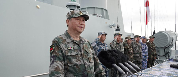 مقالة خاصة: الرئيس شي يتفقد البحرية في بحر الصين الجنوبي