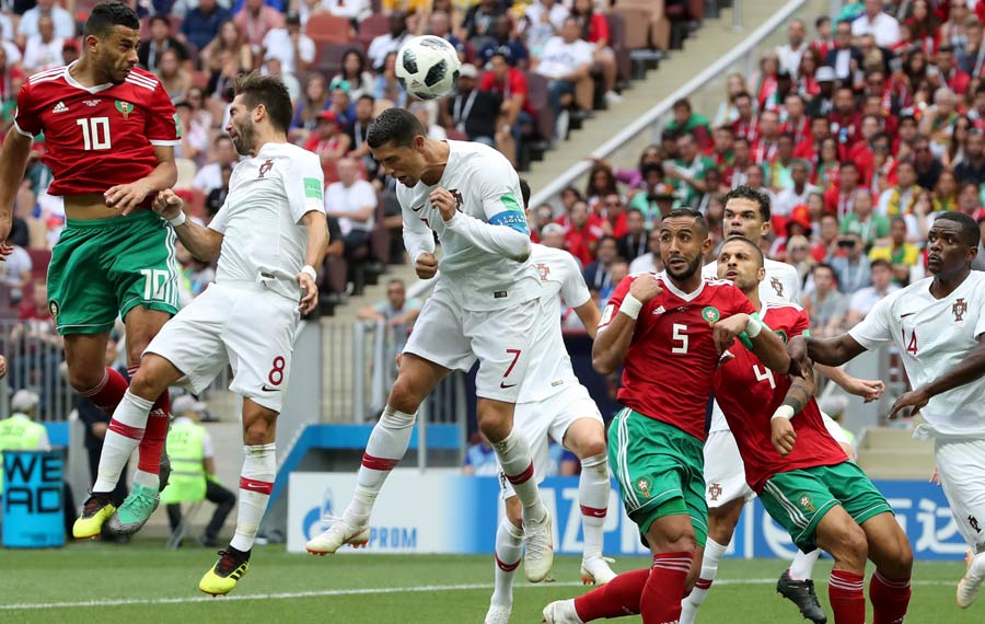 مباراة بين البرتغال و المغرب في كأس العالم