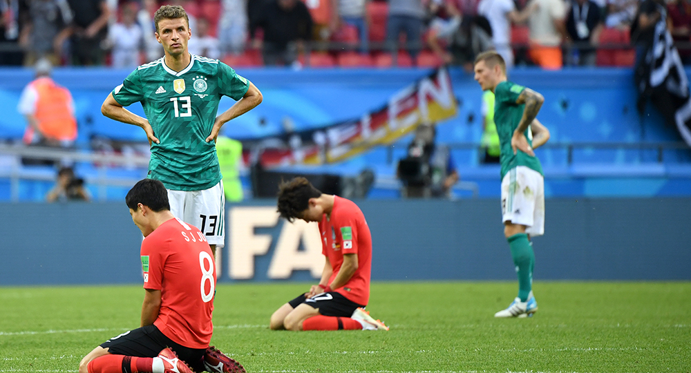ألمانيا حاملة اللقب تفشل في الوصول إلى دور الستة عشر ببطولة كأس العالم لكرة القدم