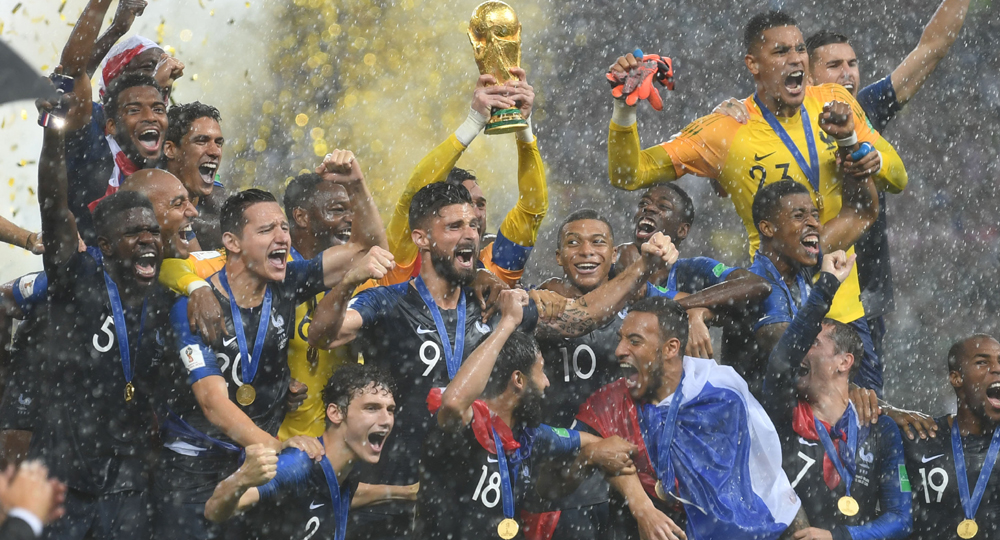 نهائي كأس العام 2018 بين فرنسا وكرواتيا