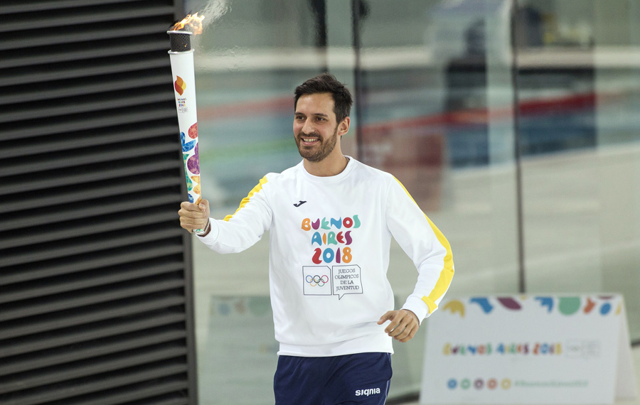 الشعلة الأولمبية للألعاب الأولمبية الصيفية للشباب 2018 تصل إلى بوينس آيرس