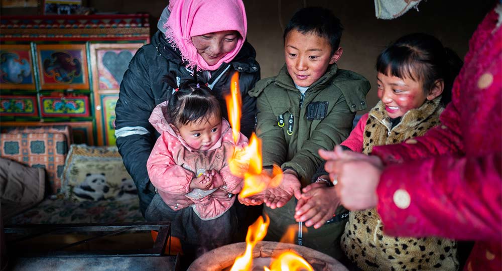 حياة الرعاة خلال فصل الشتاء في شمالي منطقة التبت
