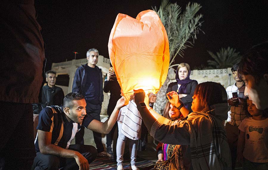 مهرجان النار في جزيرة قشم الإيرانية
