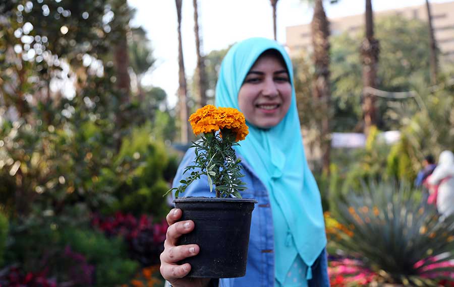 افتتاح معرض الزهور في مصر
