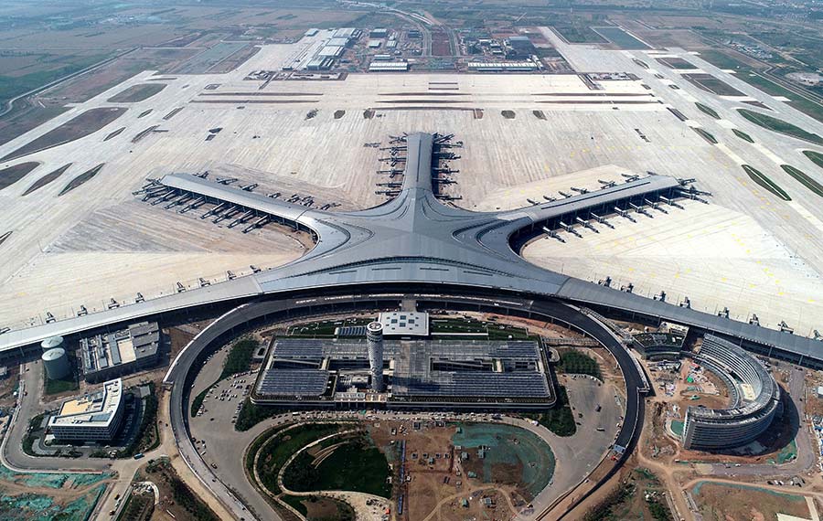 مطار قيد البناء في شرقي الصين