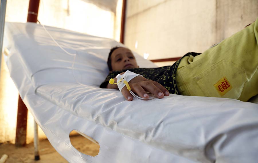 الأمم المتحدة تحذر من انتشار الكوليرا في اليمن بشكل أكبر بسبب الأمطار الغزيرة