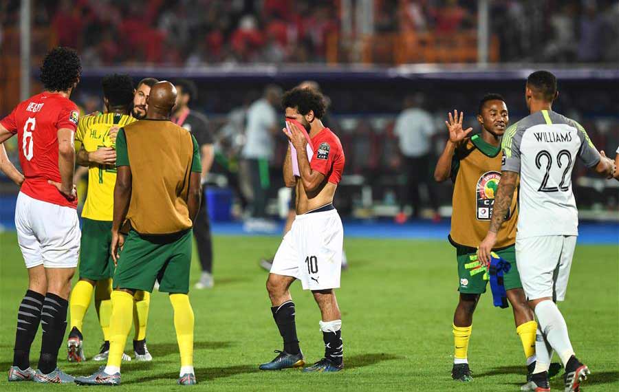 مصر تودع كأس أفريقيا لكرة القدم بعد خسارتها أمام جنوب أفريقيا
