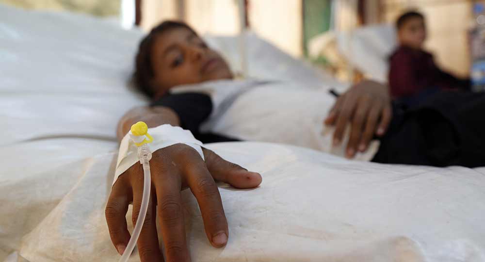 علاج الكوليرا في صنعاء اليمنية