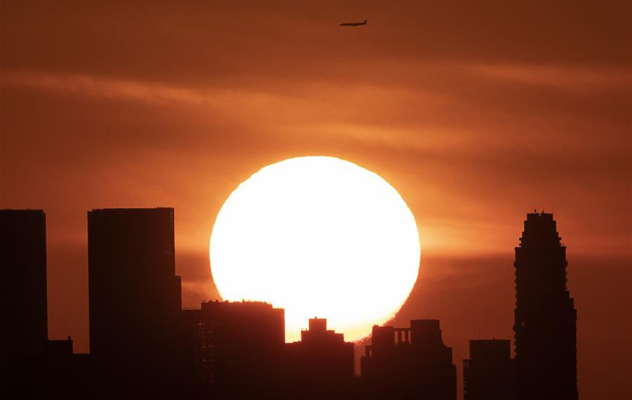 مناظر غروب الشمس في نيويورك