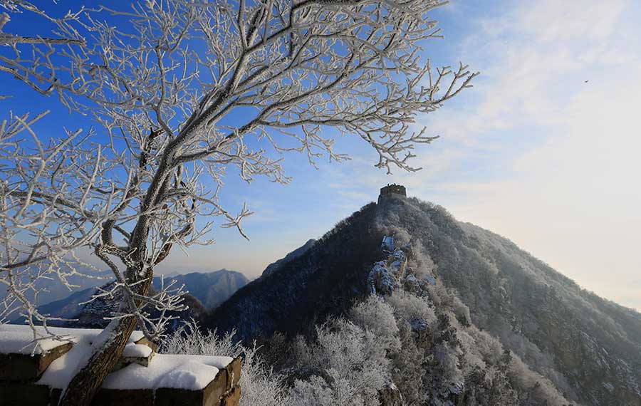 مناظر سور الصين العظيم الثلجية الرائعة