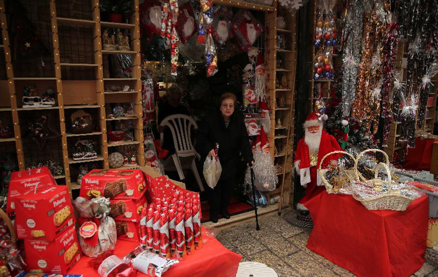 احتفالات عيد الميلاد في مدينة القدس القديمة