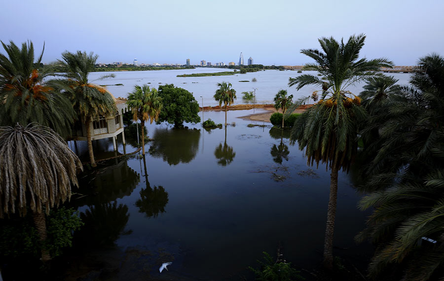 فيضان نهر النيل في الخرطوم