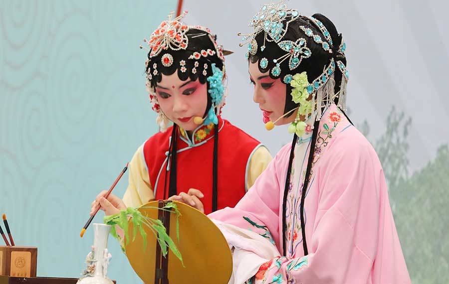 إقامة مسابقة أوبرا "كونتشيوي" للأطفال في مقاطعة جيانغسو بشرقي الصين