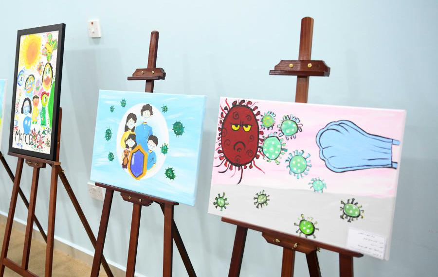 انطلاق مسابقة فنية لذوي الإعاقة عن فيروس كورونا بمحافظة العاصمة بالكويت