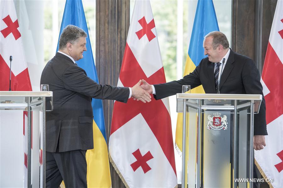 （国际）（1）格鲁吉亚与乌克兰宣布建立战略伙伴关系 